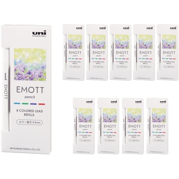 EMOTT pencil MIX替芯 4色×2本セット 三菱鉛筆(uni) 水性マーカー用