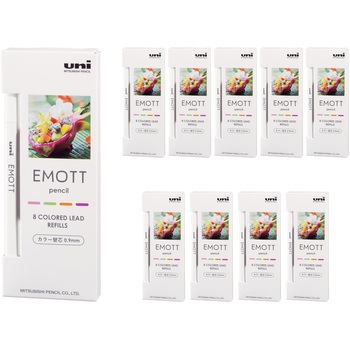 EMOTT pencil MIX替芯 4色×2本セット uni(三菱鉛筆)