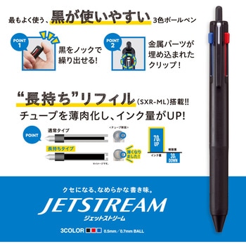 ジェットストリーム3色(SXE3-507) uni(三菱鉛筆)