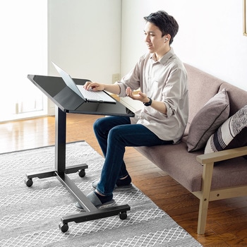 サンワダイレクト スタンディングデスク 昇降式 100-ERD030BK 100-ERD030BK フォールディングデスク 1台 サンワダイレクト 【通販