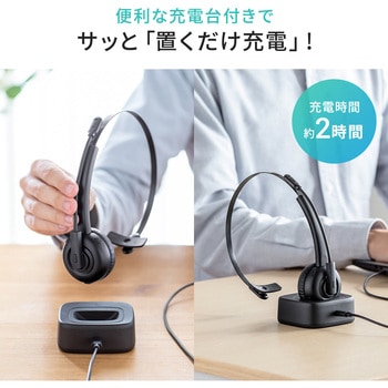 モノラルヘッドセット サンワダイレクト