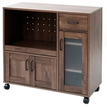 CKK-9040(WL3D) キャスター付き レンジ台 1台 YAMAZEN(山善) 【通販