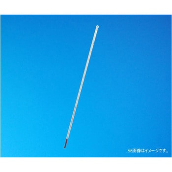 細管棒状温度計 赤液 1℃ 全没 1-71シリーズ 安藤計器製工所
