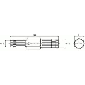 IPW-1520 内径レンチ MCC(松阪鉄工所) 全長106mm対辺21mm IPW-1520