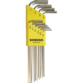 六角L-レンチセット BONDHUS 六角棒レンチL型 【通販モノタロウ】