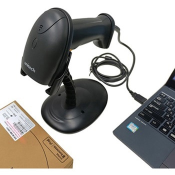 MS838 スーパーエコノミー QRコード対応2次元バーコードリーダー、USBケーブル、ハンズフリースタンド付 - unitech