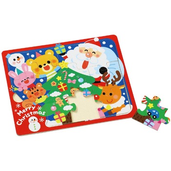 木製クリスマスジグソーパズル クリスマスツリー - アーテック[学校教材・教育玩具]