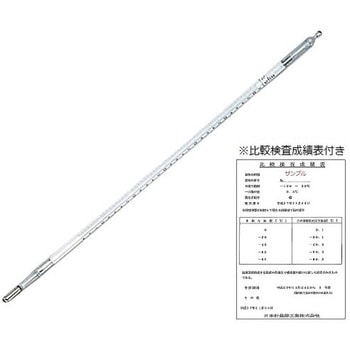 標準温度計 二重管 成績・特急校正付 日本計量器工業