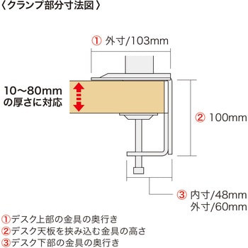 液晶モニタアーム サンワサプライ