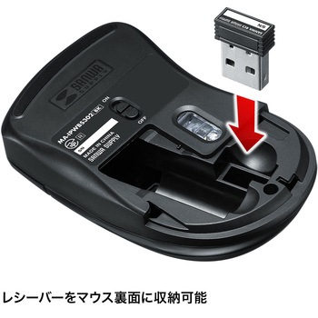 ブルーLEDマウス サンワサプライ