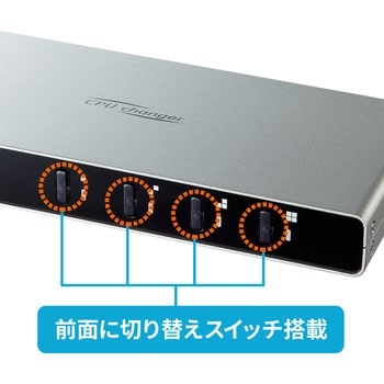 SW-KVM4LUN2 パソコン自動切替器 1個 サンワサプライ 【通販モノタロウ】