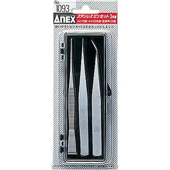 ステンレス ピンセット 3本組 ANEX