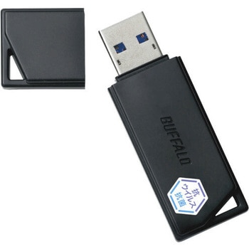 USB3.2(Gen1) 抗ウイルス・抗菌USBメモリー 128GB ブラック BUFFALO(バッファロー)