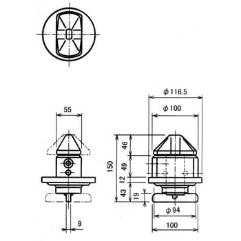 K43 ツイストロック K43 1個 ワゴーロック 【通販モノタロウ】