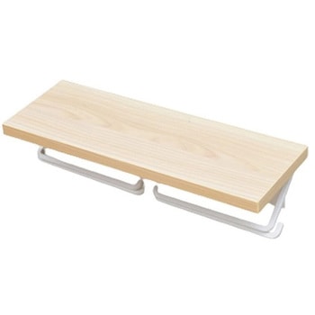木製棚付き トイレットペーパーホルダー YAMAZEN(山善)