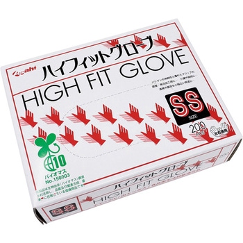 バイオマス ポリエチレン手袋 ハイフィットグローブ箱入 Asahi