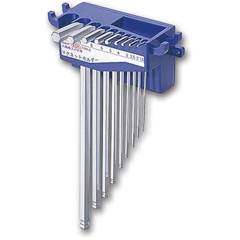 DX2000 メッキロングボール六角棒(マグネットホルダ付) - 旭金属工業(旧:新日本ツール)