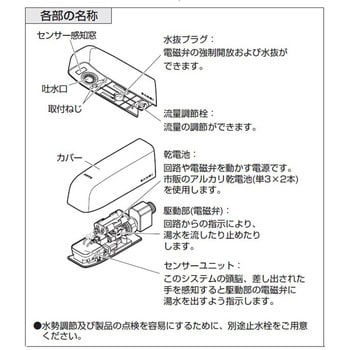 EY102DC-13 自動横水栓 SANEI 電池式 洗面所用 全交換(壁付) - 【通販