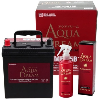 MF 55B19R-PC �[�d����ԑΉ� PLATINUM CAR BATTERY (��ԃR�[�e�B���O��:�v���`�i�R�[�g�t) AQUA DREAM(�A�N�A�h���[��) 75298738