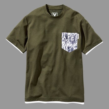 レイヤード風半袖Tシャツ(裏綿) VILEA