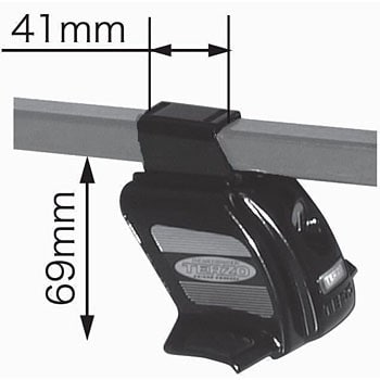 EF36 ベースフット(ルーフオンタイプ) 1セット(4個) TERZO 【通販モノタロウ】