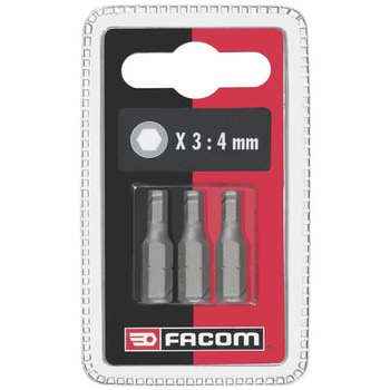 EH10セット 3 スクリュー ビット シリーズ 1 for メトリック 皿形 ヘックス ヘッド スクリュー EH106．J3 FACOM