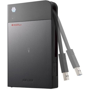 抗ウイルス抗菌 NFC 暗号化 ウイルスチェック ポータブルHDD BUFFALO(バッファロー)