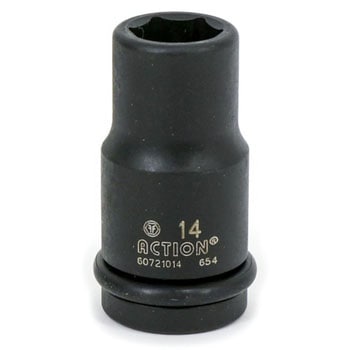 インパクト用12.7角セミロングソケット TIPTOP