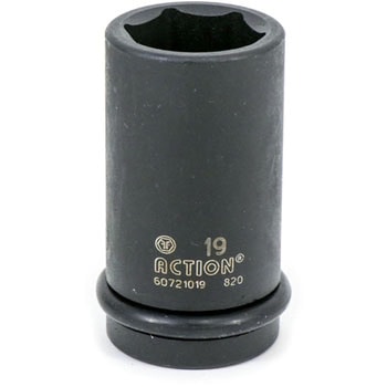 インパクト用12.7角セミロングソケット TIPTOP
