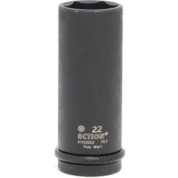 インパクト用12.7角薄型セミロングソケット TIPTOP