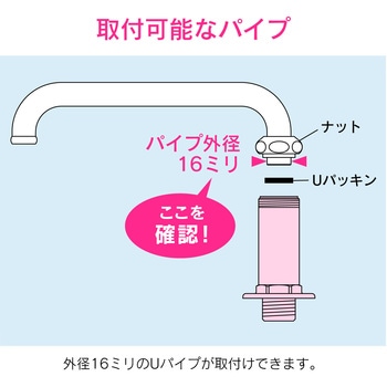 これエエやん パイプ取出し金具 ロング GAONA(ガオナ)