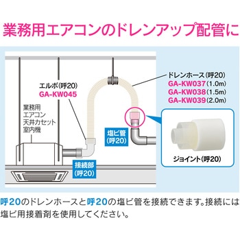 これカモ ジョイント 断熱ドレンホース用 業務用エアコン GAONA(ガオナ)