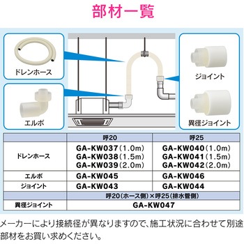 これカモ 断熱ドレンホースセット 業務用エアコン GAONA(ガオナ)