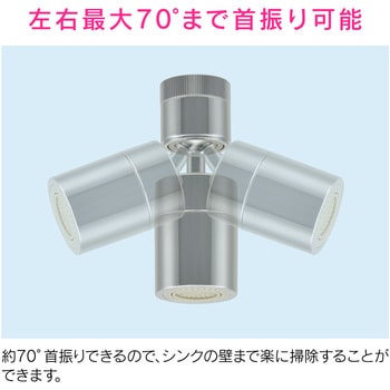 これエエやん 切替式泡沫金具 首振り機能付き GAONA(ガオナ)