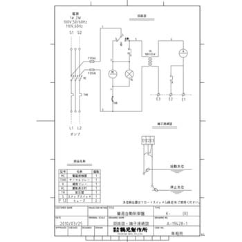 K-0.25(0.95-1.45A) 簡易自動制御盤 (屋内型) K型 三相200V 1台 鶴見製作所 【通販モノタロウ】