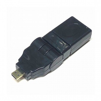 HDMI(メス) → microHDMI(オス) 180度可動3Dコネクタ エスエスエーサービス
