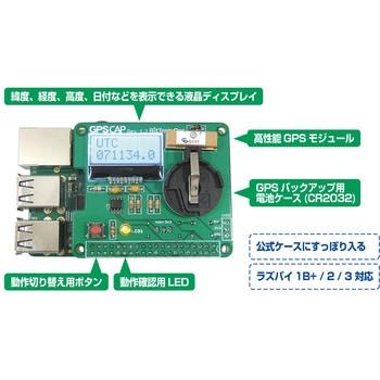 ラズベリーパイ用GPS拡張ボード ビット・トレード・ワン