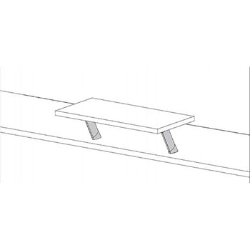 カウンター用支柱金物 CTB65-PM60-170型 LAMP(スガツネ)