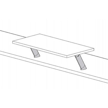カウンター用支柱金物 CTB50-PM60-170型 LAMP(スガツネ)
