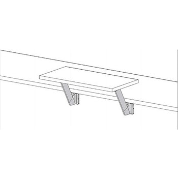 カウンター用支柱金物 CTB65-VM60-300型 LAMP(スガツネ)