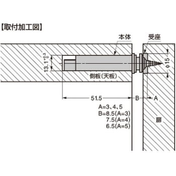 埋込式マグネラッチ LAMP(スガツネ工業)