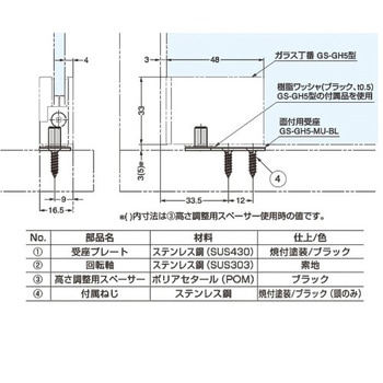 面付用受座 LAMP(スガツネ)