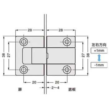 ドロップ丁番 IT4011-500型 LAMP(スガツネ工業)