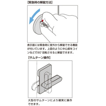 d line 表示器付カマ錠 14-3479型 - LAMP(スガツネ)