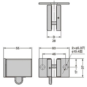 M1070-31-10 欄間・壁用戸当り M1070型 1個 スガツネ(LAMP) 【通販