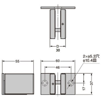 欄間・壁用ブラケット M1075型 LAMP(スガツネ)