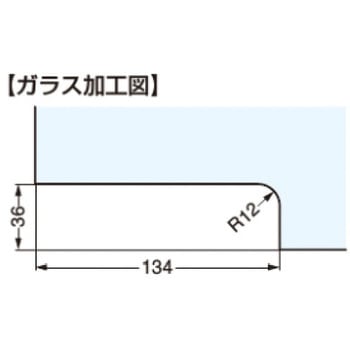 下部コーナー金具 M1011型 - LAMP(スガツネ工業)