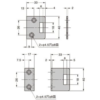 d line ラッチ錠 14-3476-P4-028 LAMP(スガツネ工業)