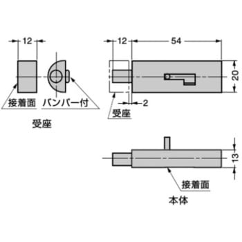 52-062-59 UV接着用ボルトロック 1個 スガツネ(LAMP) 【通販サイト