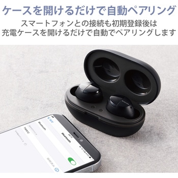 ワイヤレスイヤホン Bluetooth 無線 AAC対応 Type‐C充電 カナル型 自動ペアリング エレコム